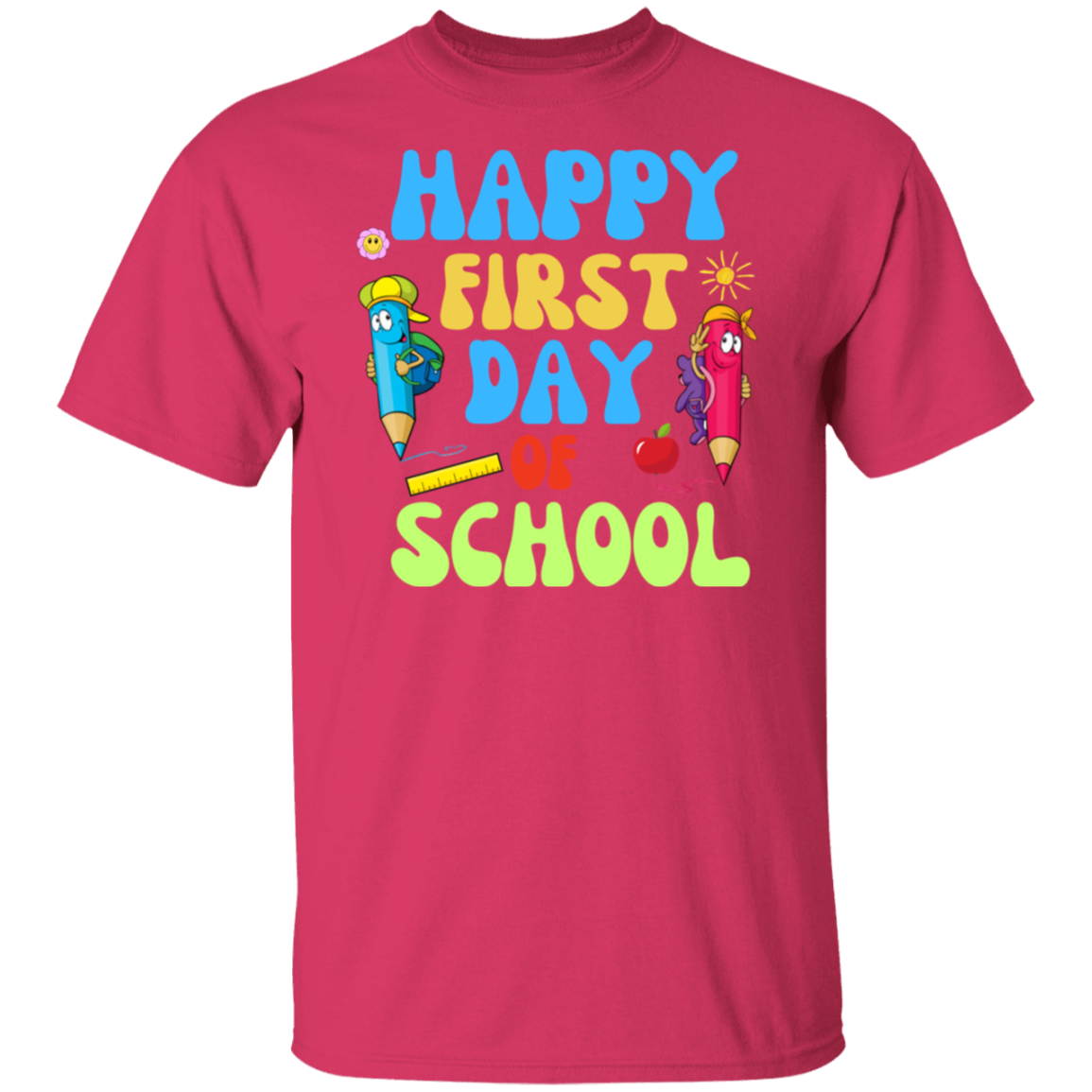 Happy First Day of School back to school t*shirt for boys and girlsT-Shirt