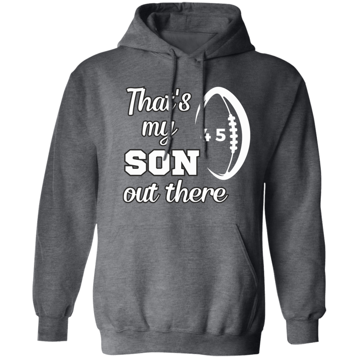 Personalized Jersey number  Unisex Football mom and dad game day wear Pullover Hoodie