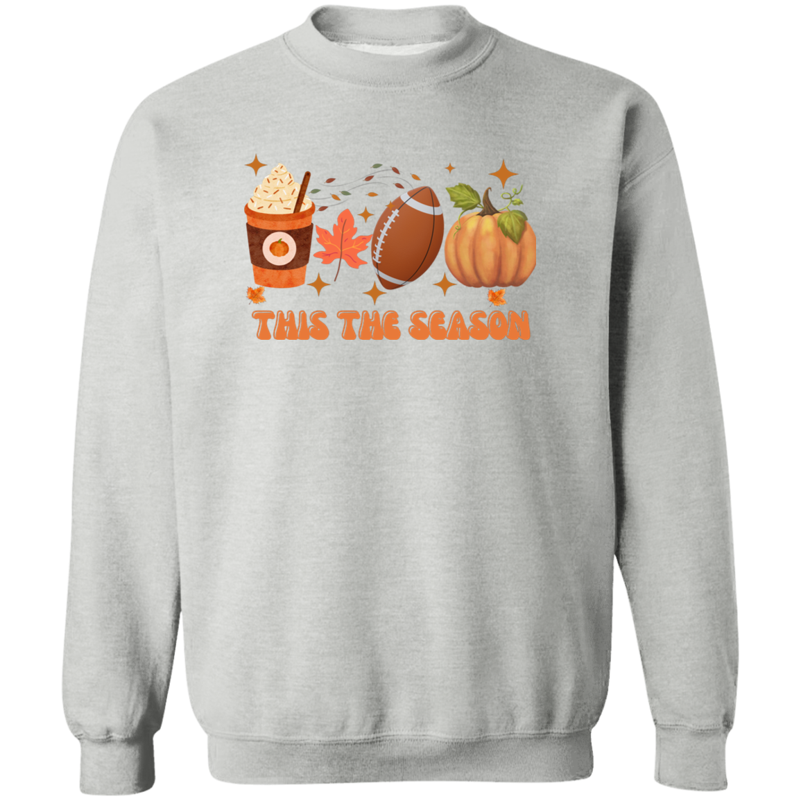 Halloween Fall Football season  Pullover Hoodie for men and women