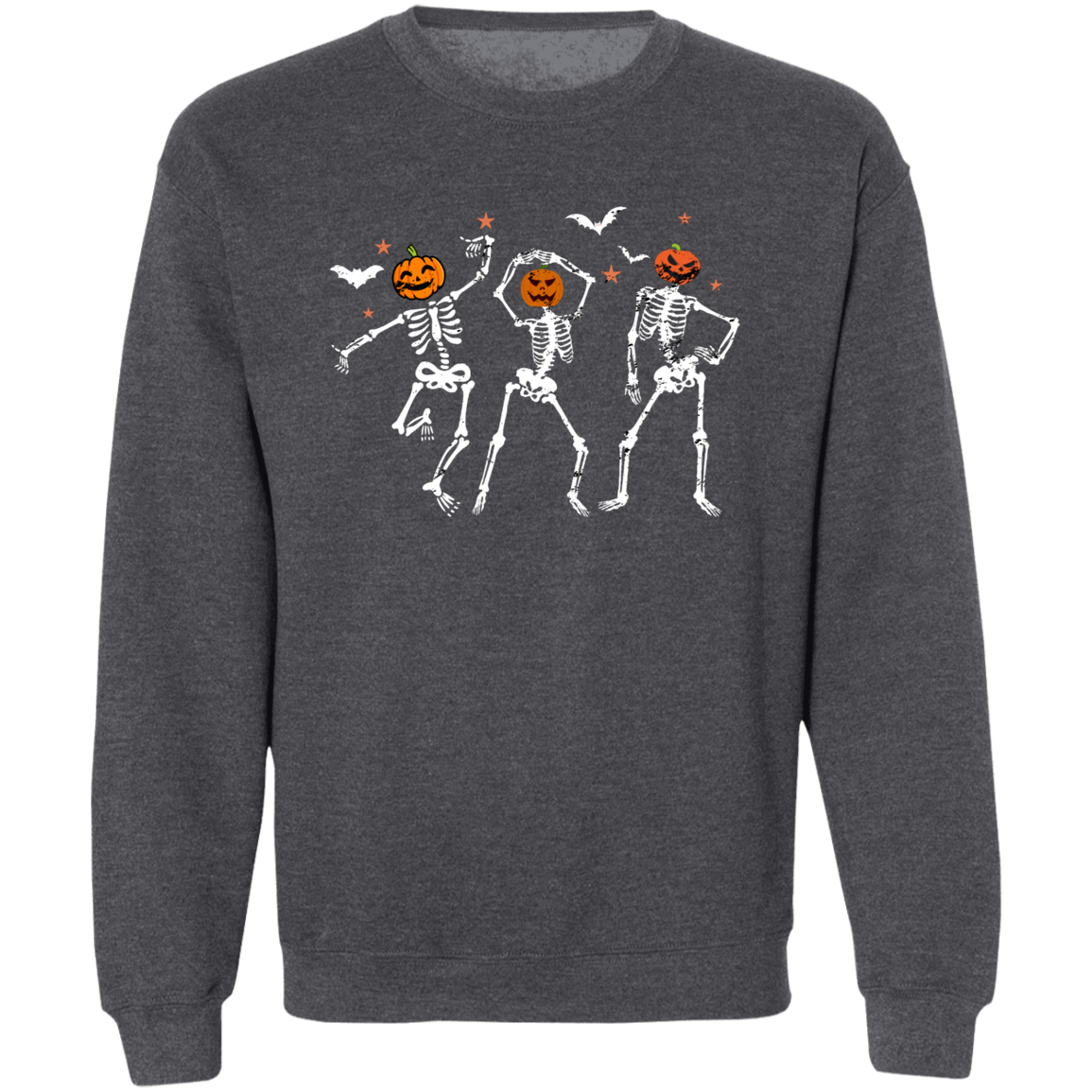 Dancing Skeleton Halloween Shirt, Pumpkin Halloween Sweatshirt, Pumpkin Shirt, Fall Sweatshirt Spooky Season T-Shirt, Fall Shirts Pullover Crewneck Sweatshirt