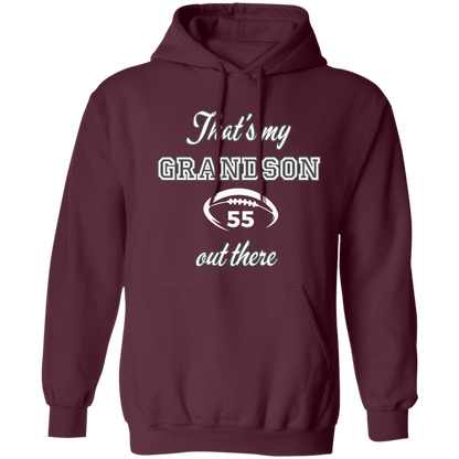 Personalized my grandson football Pullover Hoodie 8 oz (Closeout)