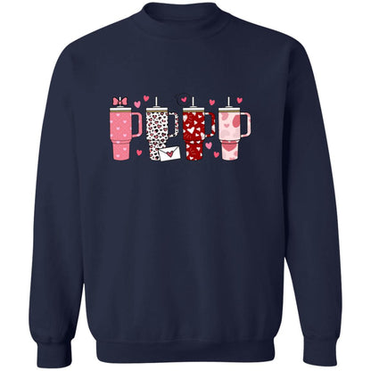 Retro Obsessive Cup Disorder Valentine's Day Sweatshirt Crewneck Pullover Sweatshirt