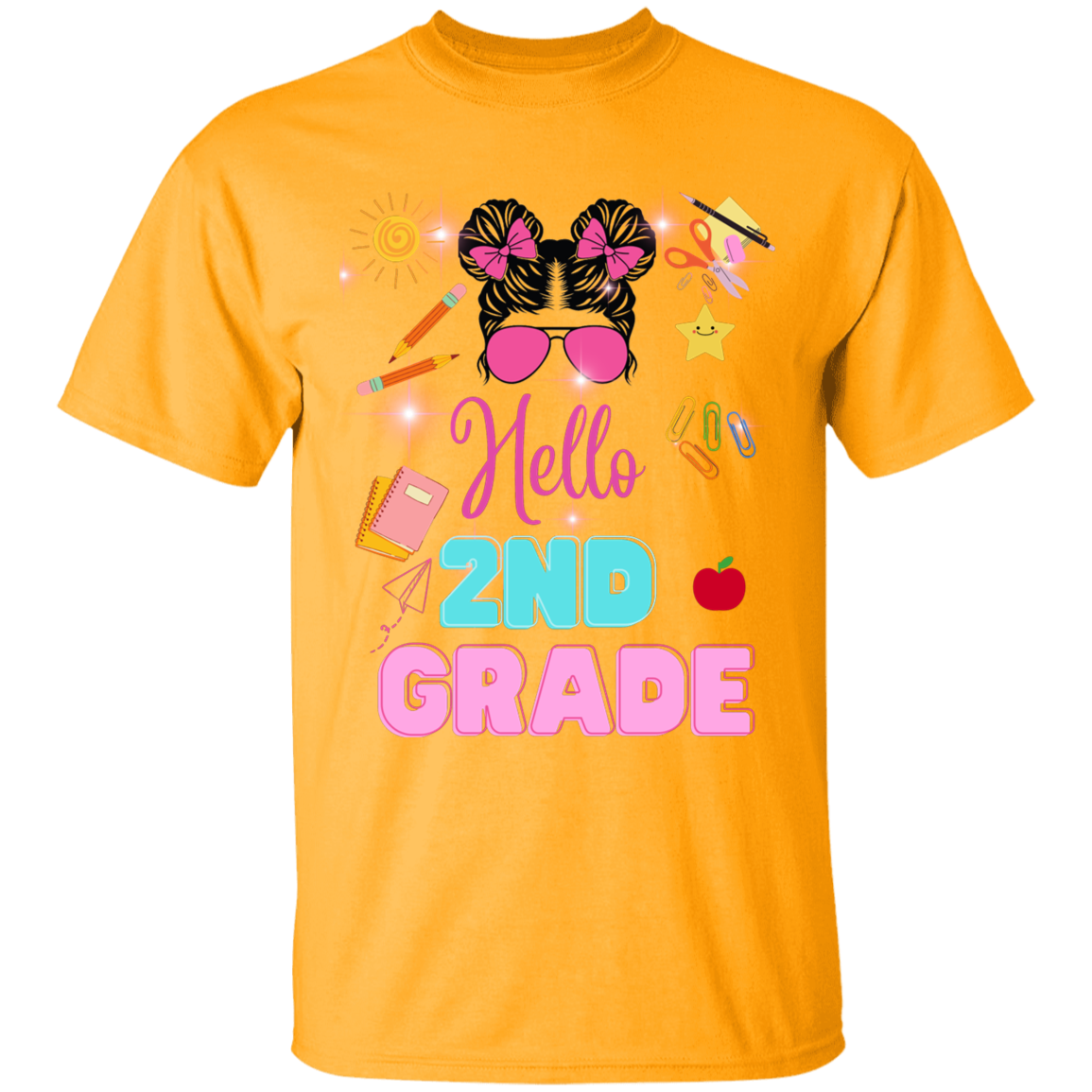 youth Back-to-school graphic tees 100% Cotton T-Shirt