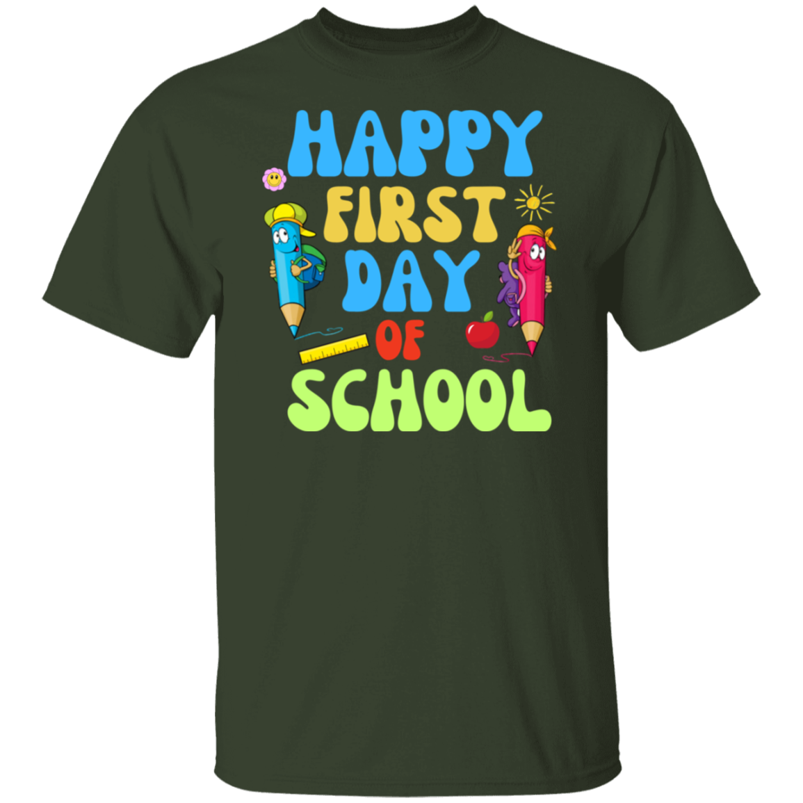 Happy First Day of School back to school t*shirt for boys and girlsT-Shirt