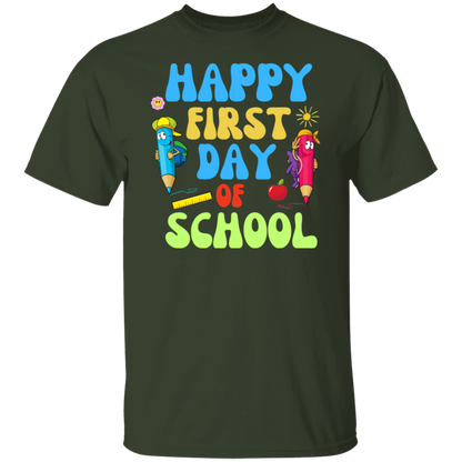 Happy First Day of School back to school t*shirt for boys and girlsT-Shirt