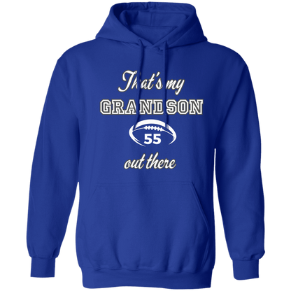 Personalized my grandson football Pullover Hoodie 8 oz (Closeout)