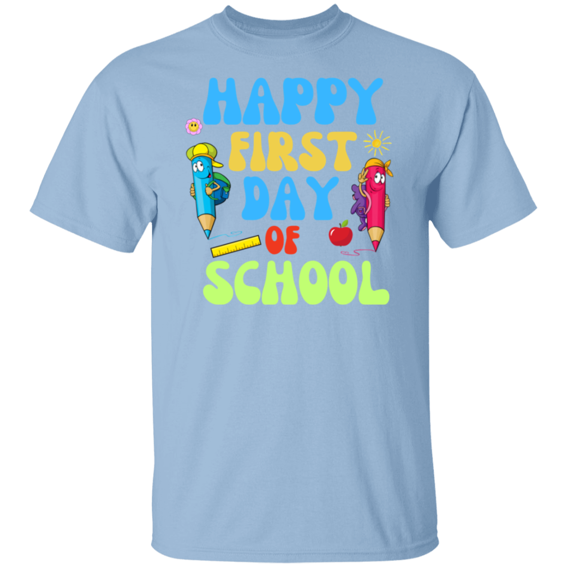 Happy First Day of School back to school t*shirt for boys and girlsT-Shirt