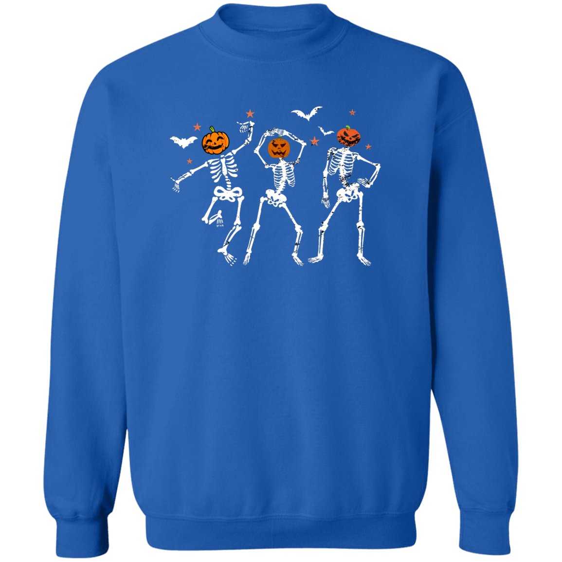 Dancing Skeleton Halloween Shirt, Pumpkin Halloween Sweatshirt, Pumpkin Shirt, Fall Sweatshirt Spooky Season T-Shirt, Fall Shirts Pullover Crewneck Sweatshirt