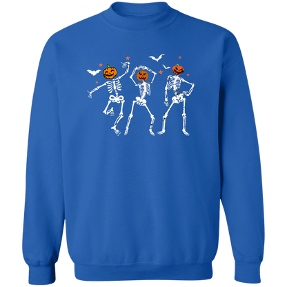 Dancing Skeleton Halloween Shirt, Pumpkin Halloween Sweatshirt, Pumpkin Shirt, Fall Sweatshirt Spooky Season T-Shirt, Fall Shirts Pullover Crewneck Sweatshirt