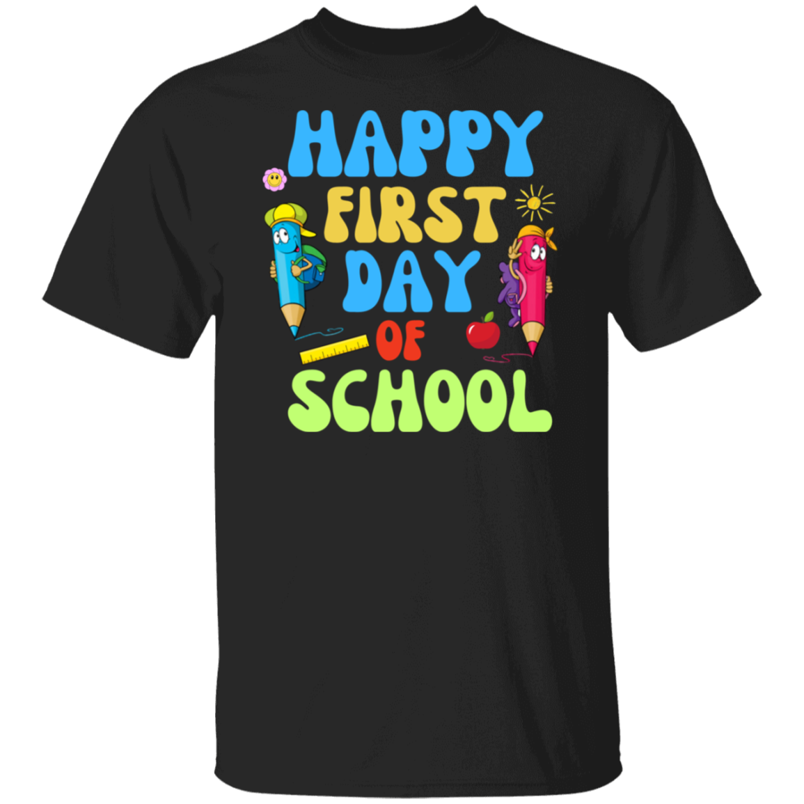 Happy First Day of School back to school t*shirt for boys and girlsT-Shirt