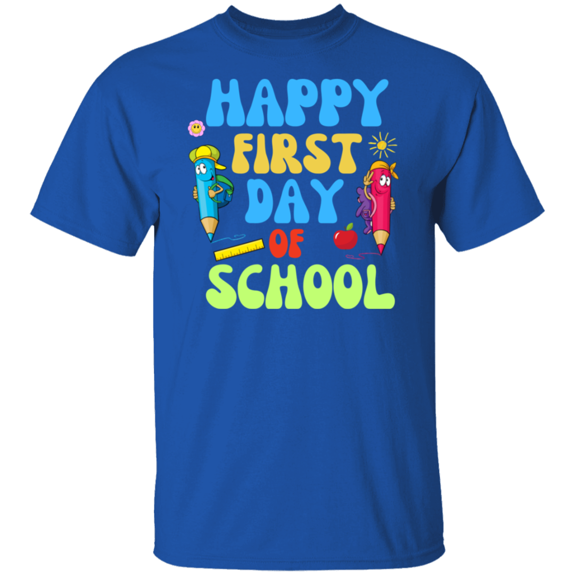 boys and girls Happy First day of school Back to school T-shirt