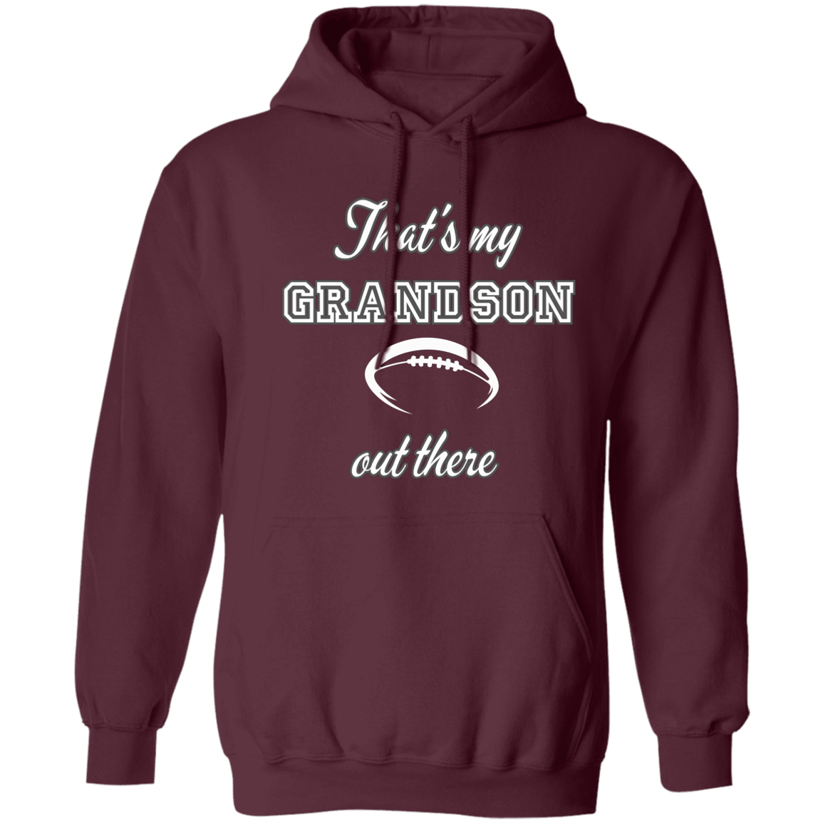 Football Or soccer  Hoodie sweatshirt for grandma ,Grandson Football Hoodie