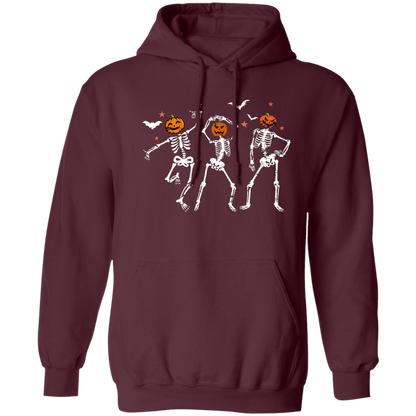 Dancing Skeleton Halloween Shirt, Pumpkin Halloween Sweatshirt, Pumpkin Shirt, Fall Sweatshirt Spooky Season T-Shirt, Fall Shirts Pullover Crewneck Sweatshirt