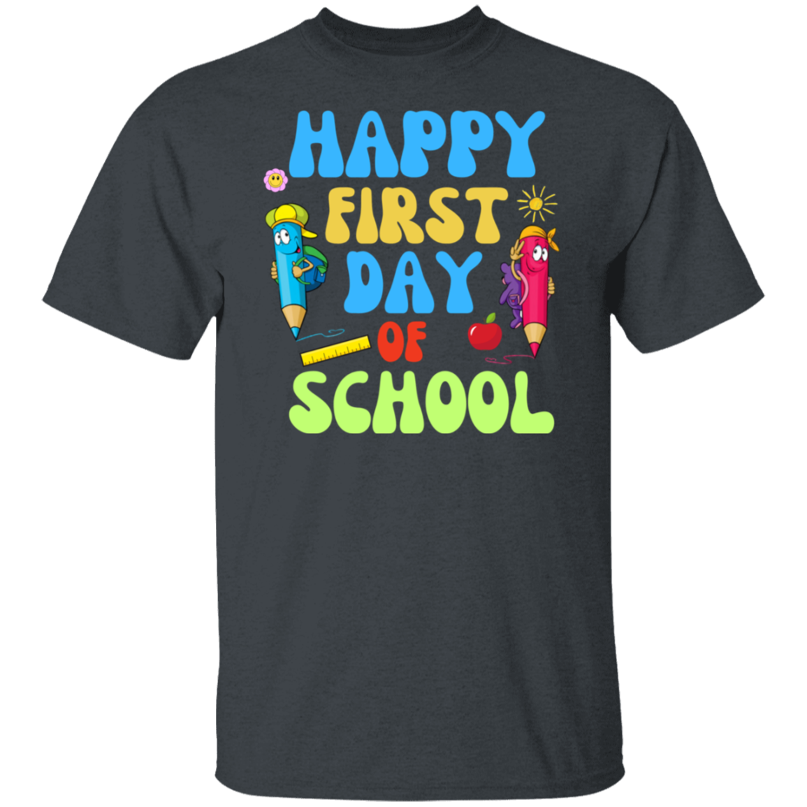 Happy First Day of School back to school t*shirt for boys and girlsT-Shirt