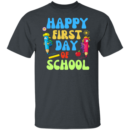 Happy First Day of School back to school t*shirt for boys and girlsT-Shirt