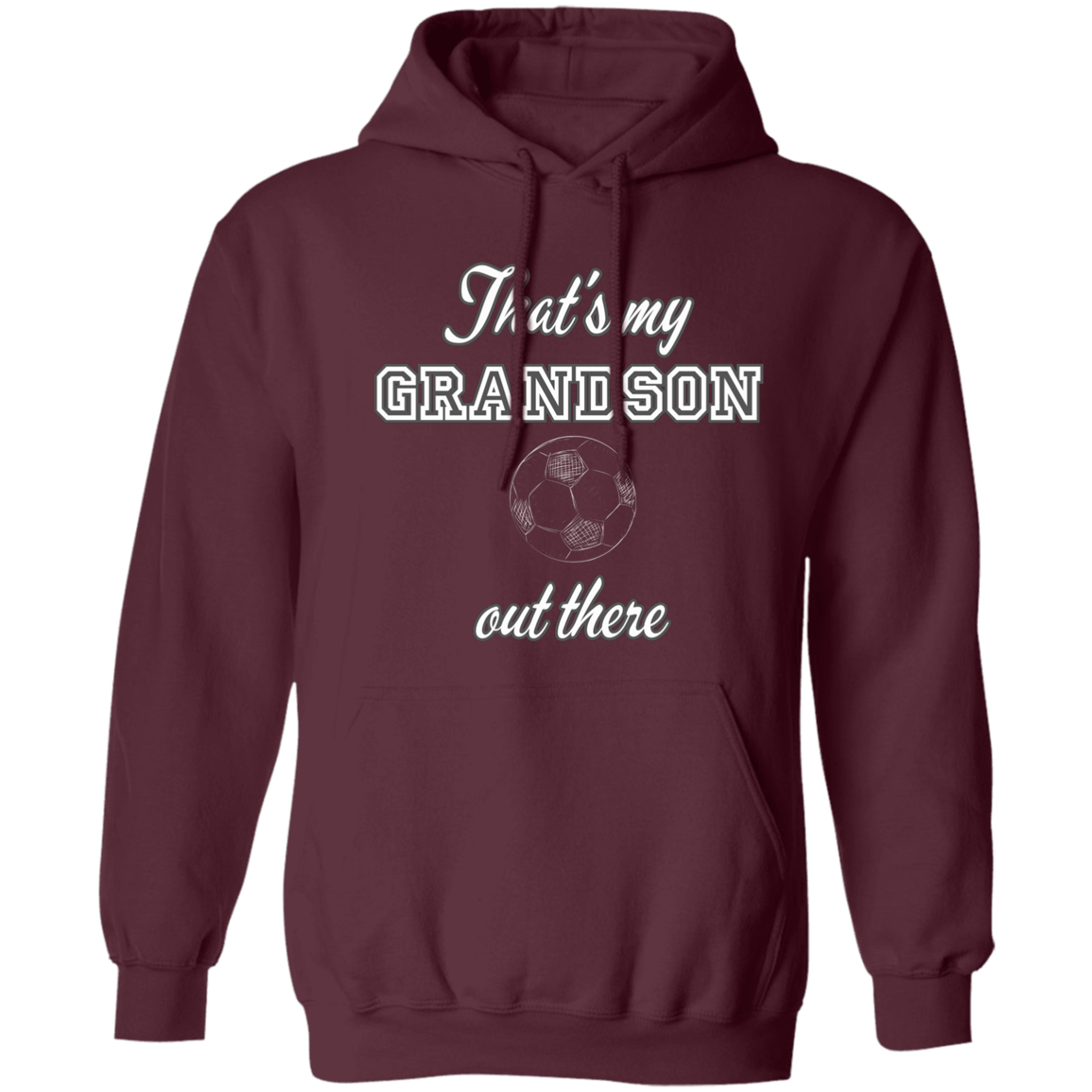 Football Or soccer  Hoodie sweatshirt for grandma ,Grandson Football Hoodie