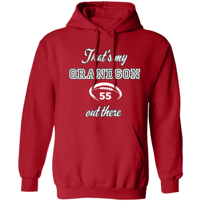 Personalized my grandson football Pullover Hoodie 8 oz (Closeout)