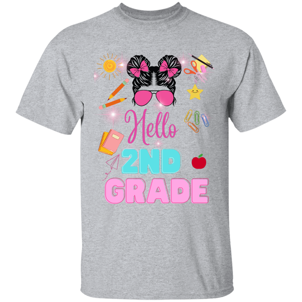 youth Back-to-school graphic tees 100% Cotton T-Shirt