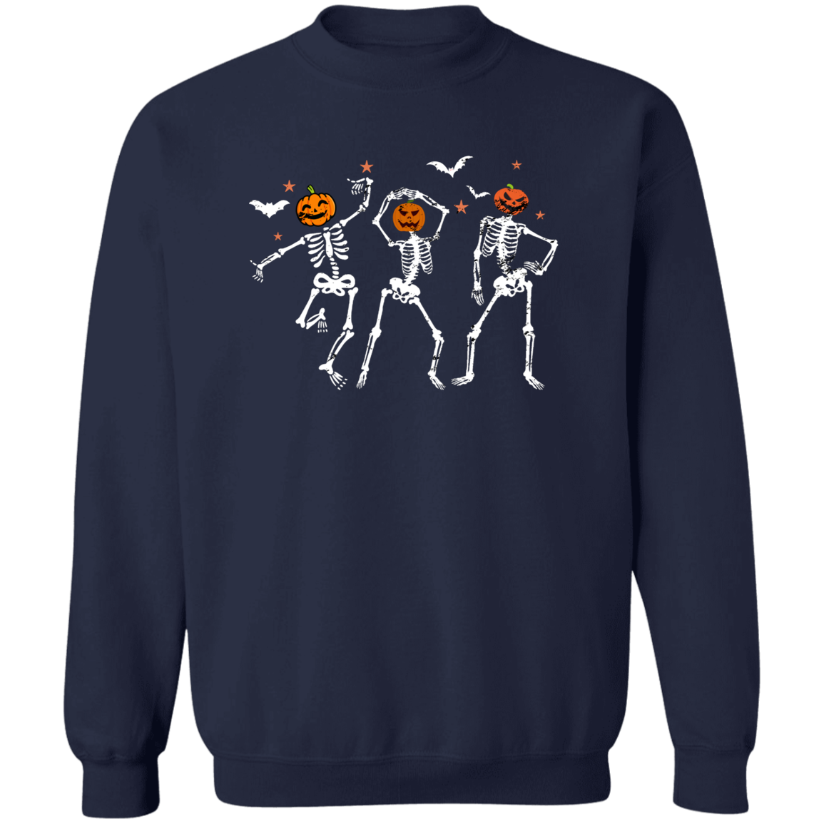 Dancing Skeleton Halloween Shirt, Pumpkin Halloween Sweatshirt, Pumpkin Shirt, Fall Sweatshirt Spooky Season T-Shirt, Fall Shirts Pullover Crewneck Sweatshirt