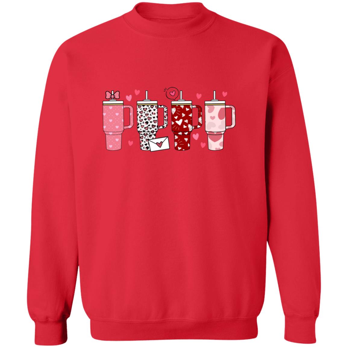 Retro Obsessive Cup Disorder Valentine's Day Sweatshirt Crewneck Pullover Sweatshirt