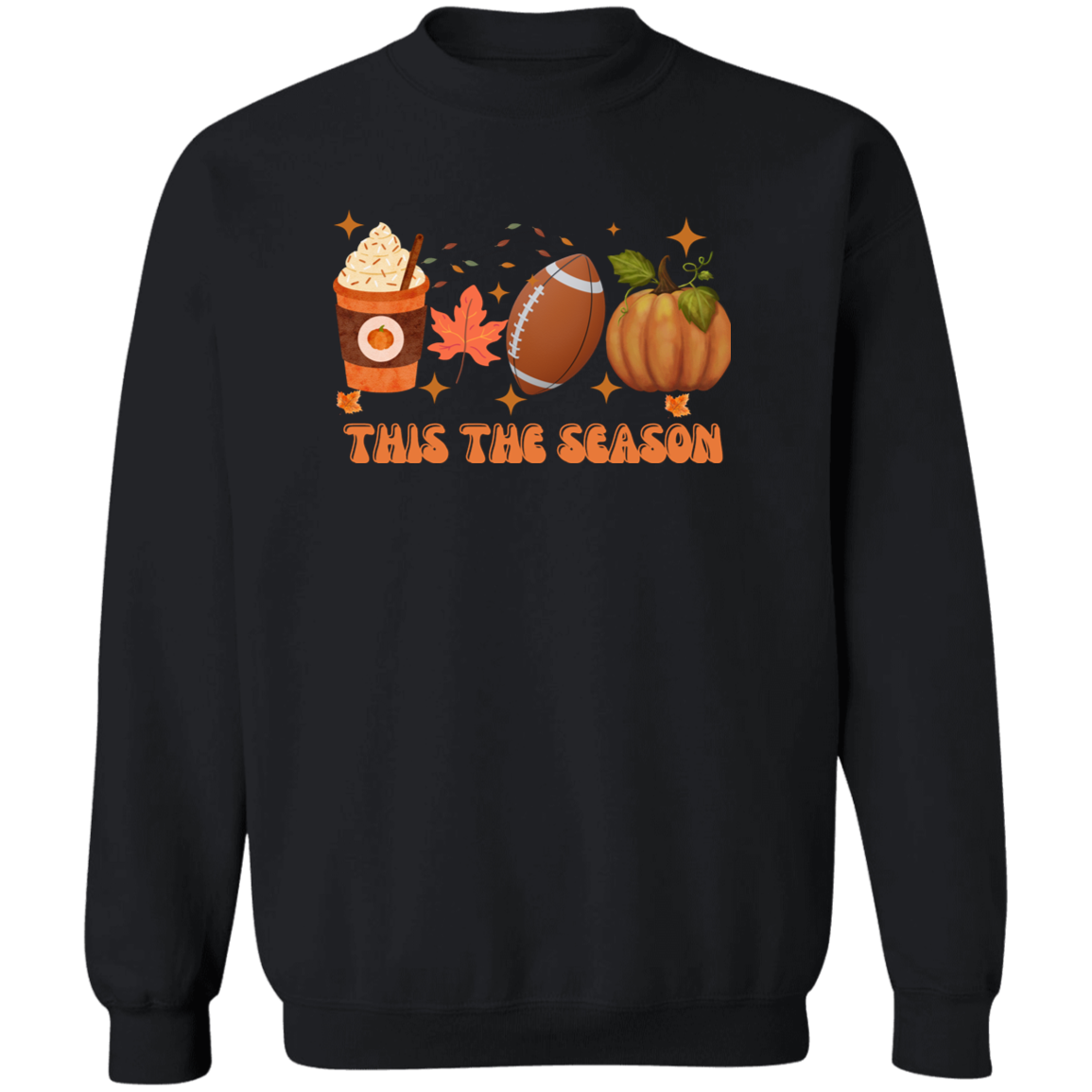 Halloween Fall Football season  Pullover Hoodie for men and women