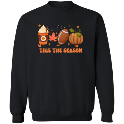 Halloween Fall Football season  Pullover Hoodie for men and women