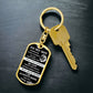 Unique son gift from dad .Sentimental  keychain gift from father to son