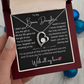 Bonus Daughter Necklace from Bonus Mom or Dad/ Heartfelt Gift with Message Card, Jewelry Gift for Birthday, Christmas, Graduation