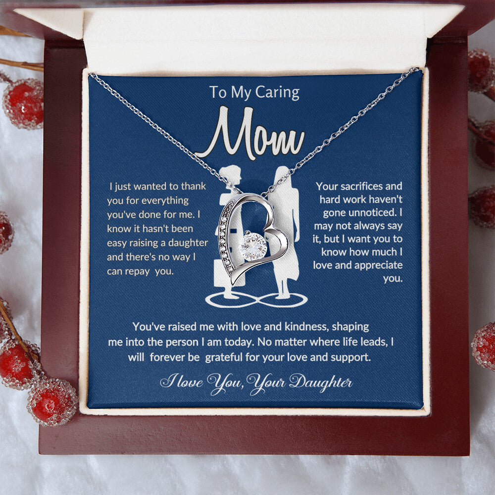 Meaningful daughter to mom necklace gift for Mother's Day. to my mom necklace gift from daughter.mom gift idea