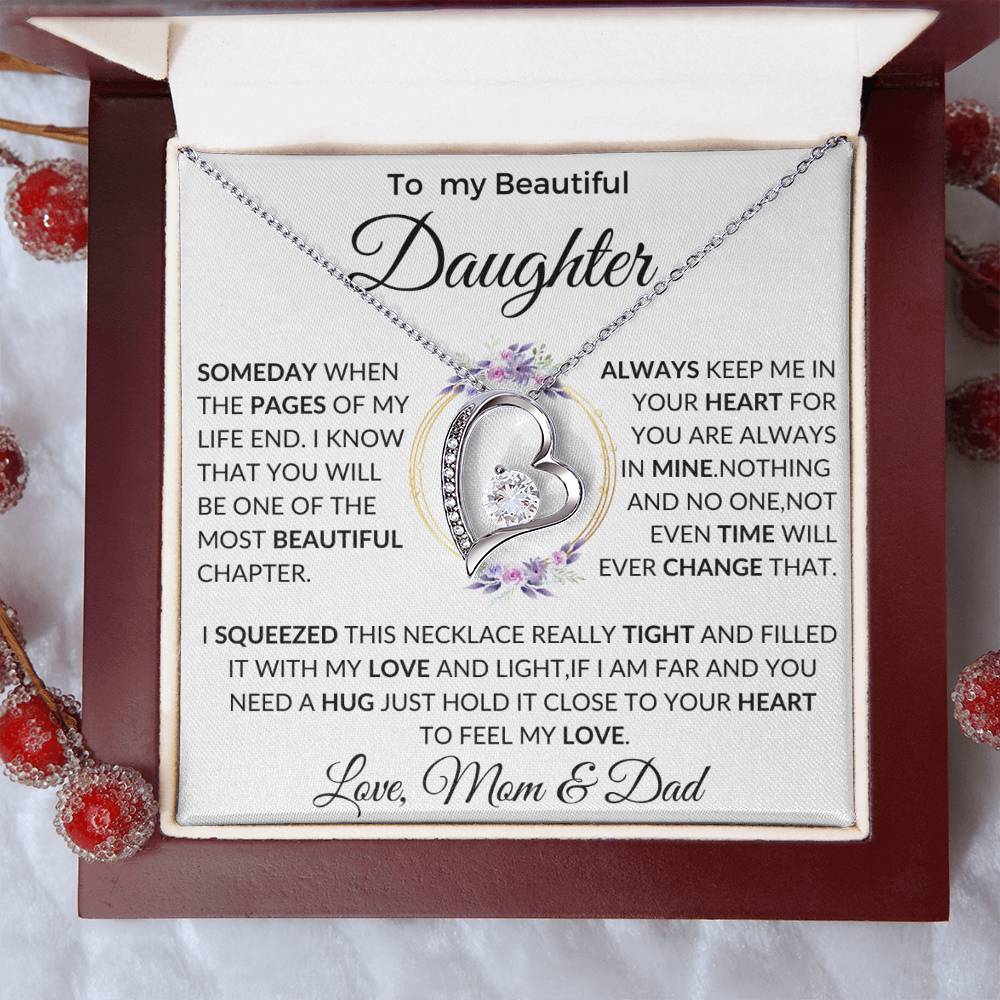 Daughter Necklace, Gift for Daughter from Dad, Daughter Father Necklace gift