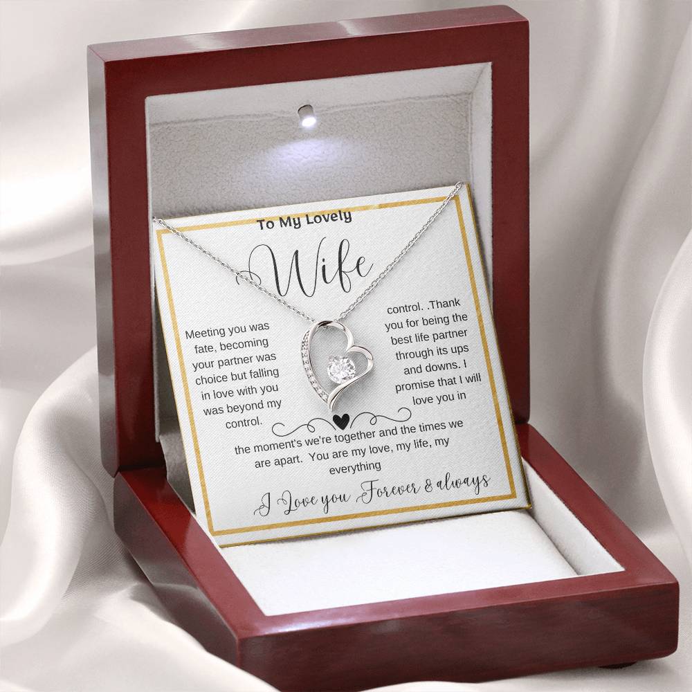 Wife soulmate necklace, Romantic partner jewelry, Special gift for my wife