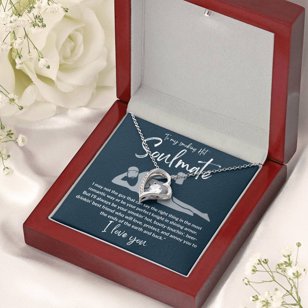 To My Beautiful Soulmate Necklace To My Beautiful Wife Necklace My Future Wife Gift Soulmate Jewelry Forever Love Necklace