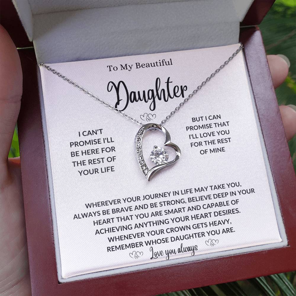 To my daughter necklace gift from mom or dad,Best birthday  graduation present  for her