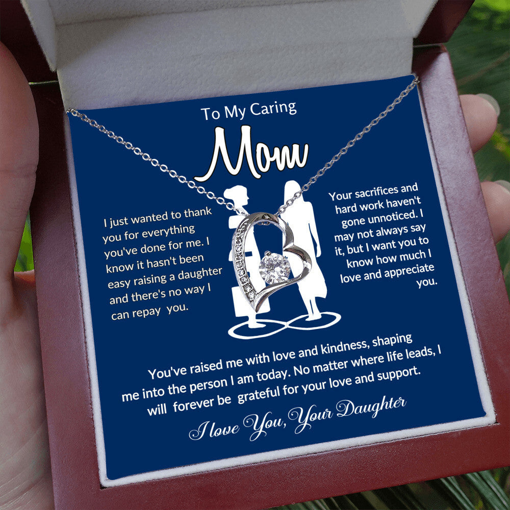 Meaningful daughter to mom necklace gift for Mother's Day. to my mom necklace gift from daughter.mom gift idea