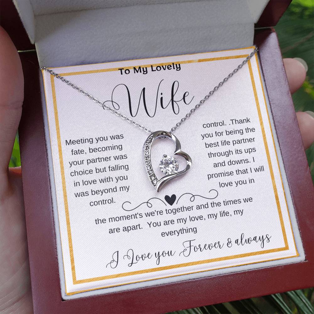 Wife soulmate necklace, Romantic partner jewelry, Special gift for my wife