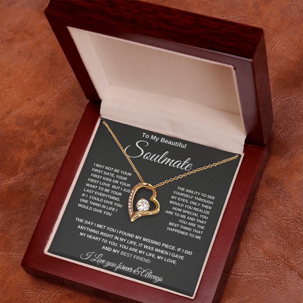 Anniversary Gift Soulmate Necklace for Wife" "Valentine's Day Soulmate Necklace for Her" "Christmas Gift Soulmate Necklace for Wife