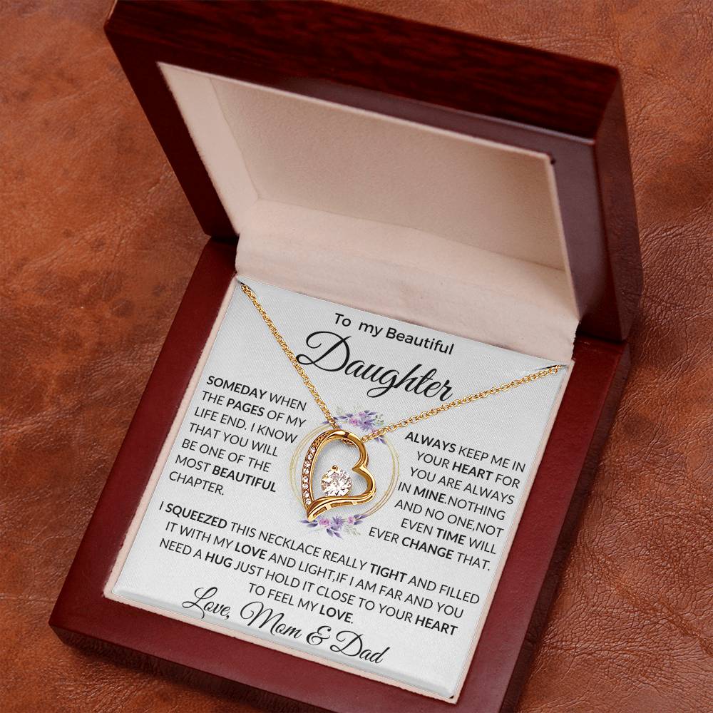 Daughter Necklace, Gift for Daughter from Dad, Daughter Father Necklace gift