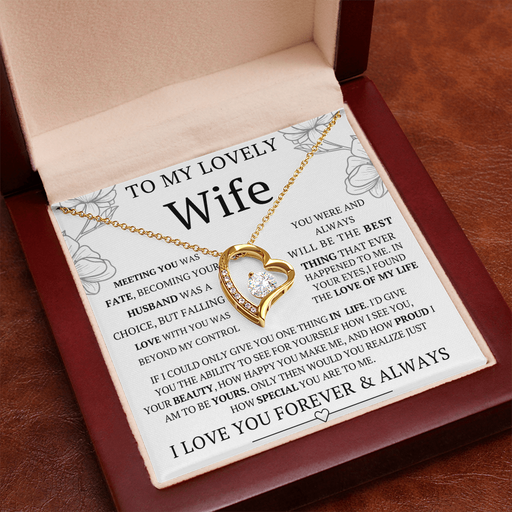 Wife Necklace Gift for Wife Anniversary Birthday Valentine Jewelry