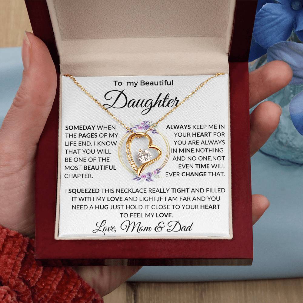 Daughter Necklace, Gift for Daughter from Dad, Daughter Father Necklace gift