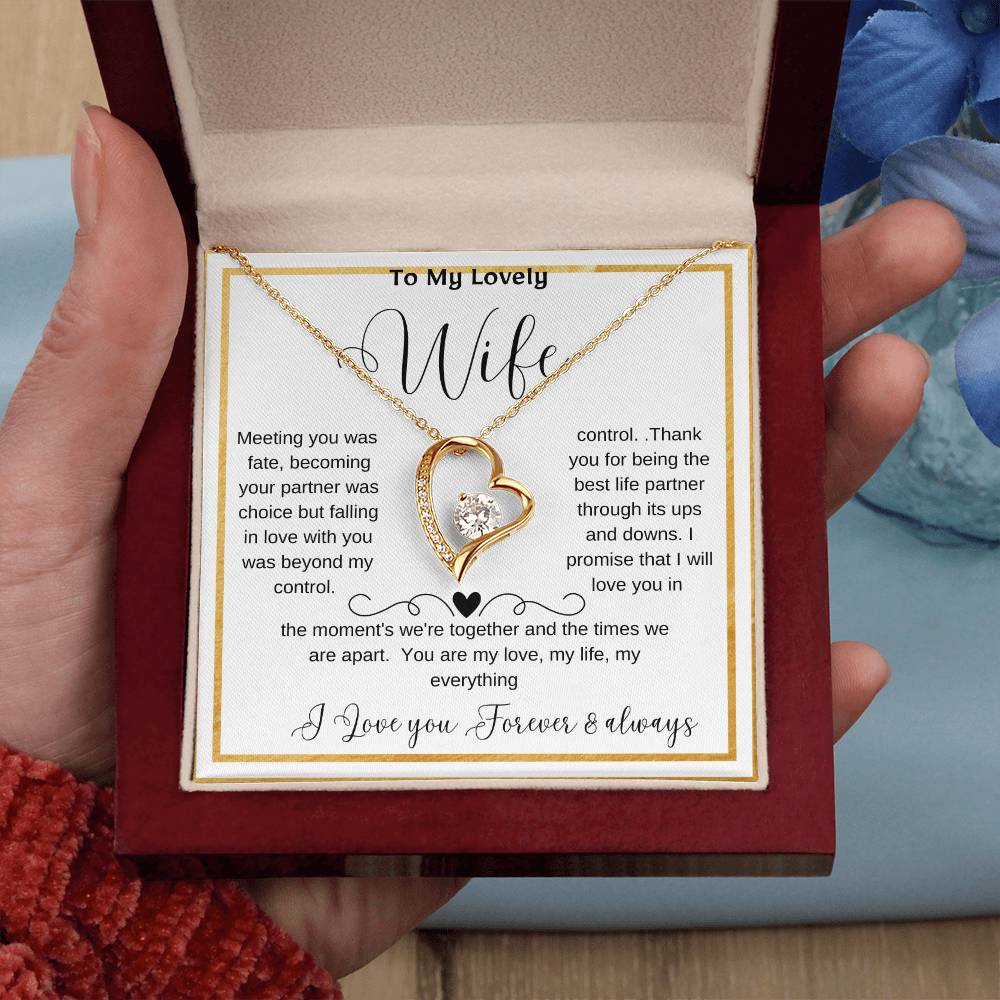 Wife soulmate necklace, Romantic partner jewelry, Special gift for my wife