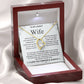 Custom To My Wife Necklace, Christmas Gifts For Women, Anniversary Gift For Wife