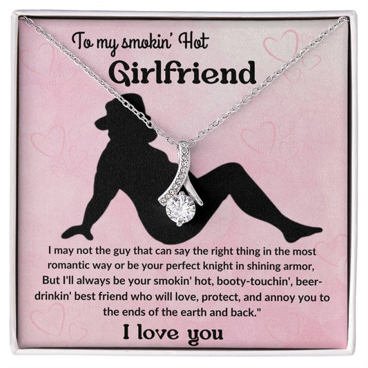 To my smokin' Hot girlfriends Valentine gift for her, Soulmate jewlery unique gift