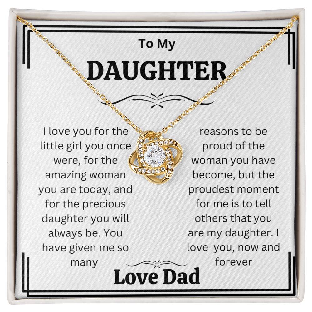 Daughter  gift Necklaces from dad,  Heartfelt Gifts  from dad Birthday christmas gift for daughter