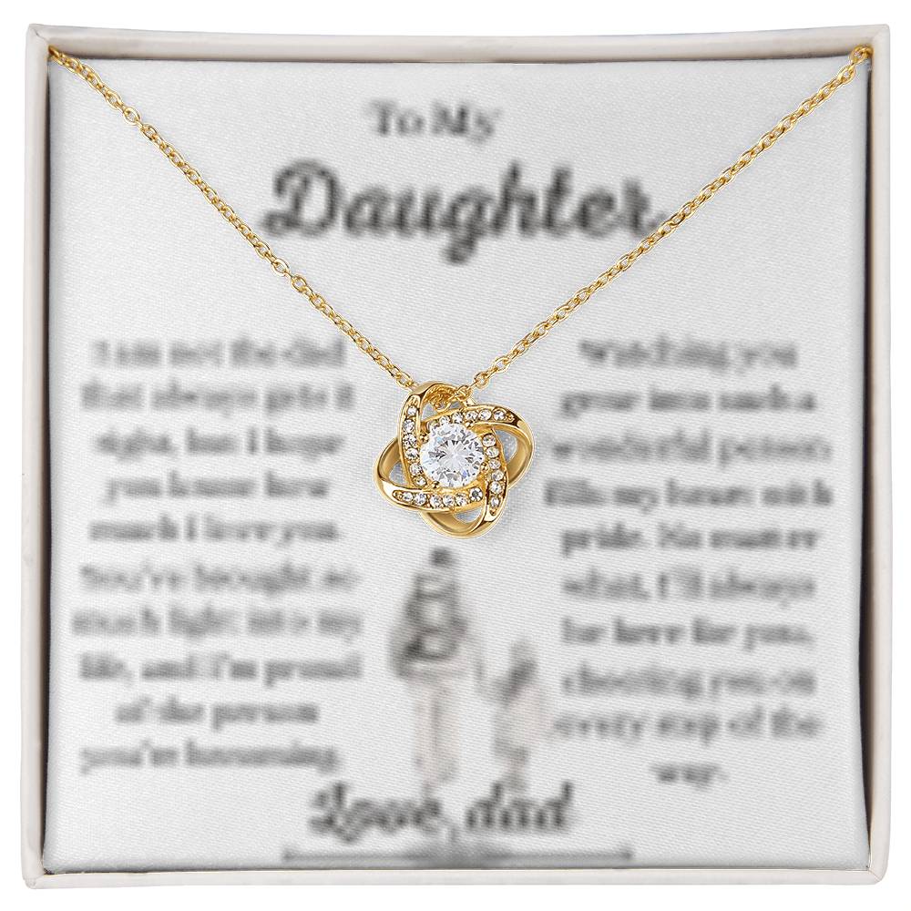 Daughter necklace from dad ,Father to daughter gift,Dad to daughter jewelry, Sentimental daughter necklace, Daughter keepsake necklace from father