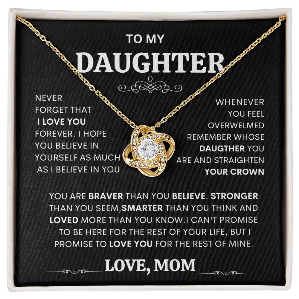 To My Daughter Necklace Gift for Daughter from Dad or mom Daughter Father Necklace gift