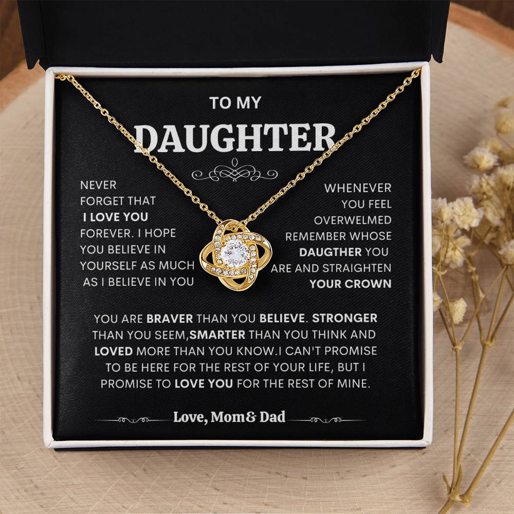 Daughter gift necklace, Sentimental jewelry for daughter, Necklace for daughter from mom, Personalized daughter necklace, Necklace for daughter's birthday" "Mother-daughter jewelry" "Daughter heart necklace