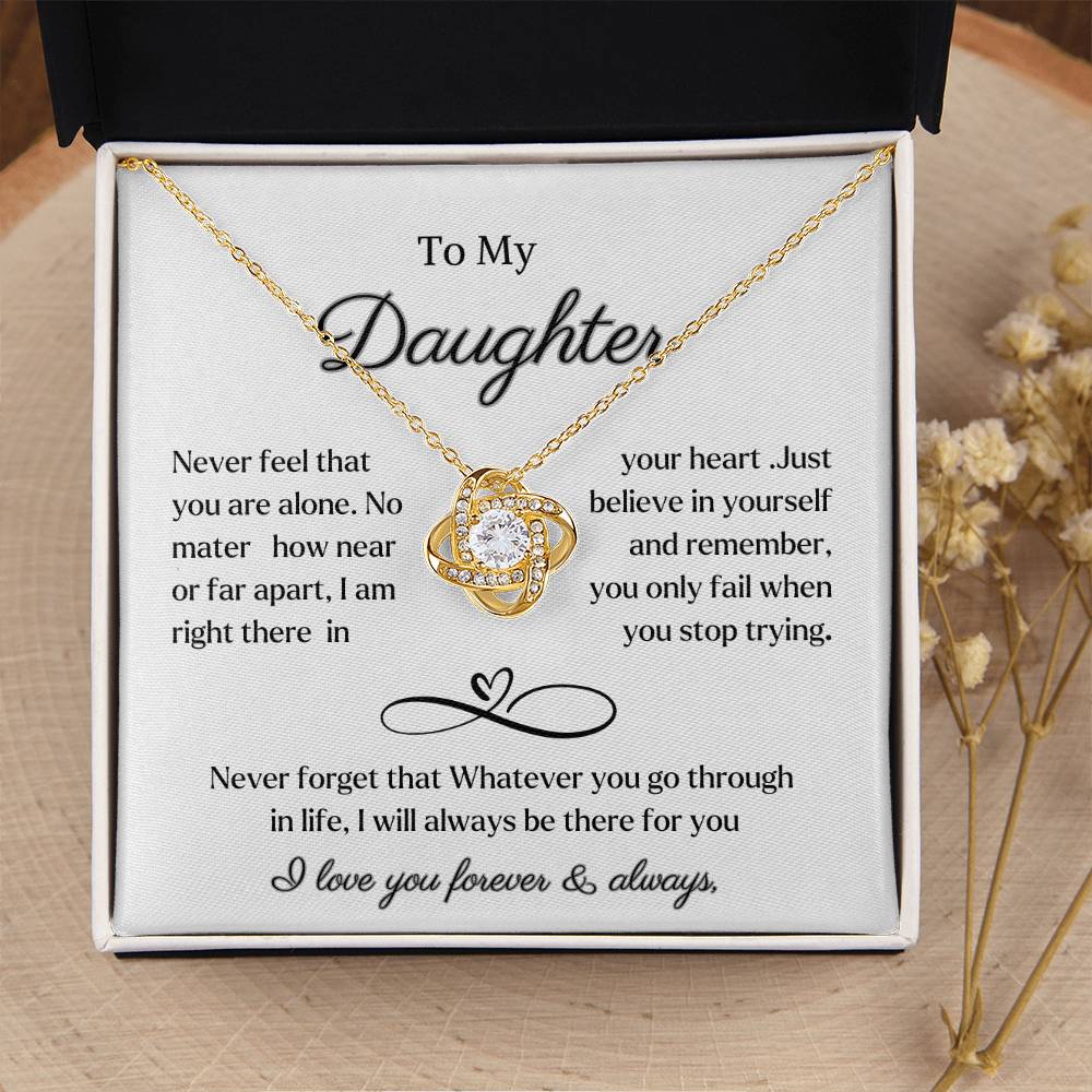 Daughter necklace gift from dad or mom .Birthday Christmas gift from parents to daughter