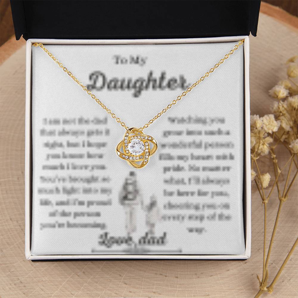 Daughter necklace from dad ,Father to daughter gift,Dad to daughter jewelry, Sentimental daughter necklace, Daughter keepsake necklace from father