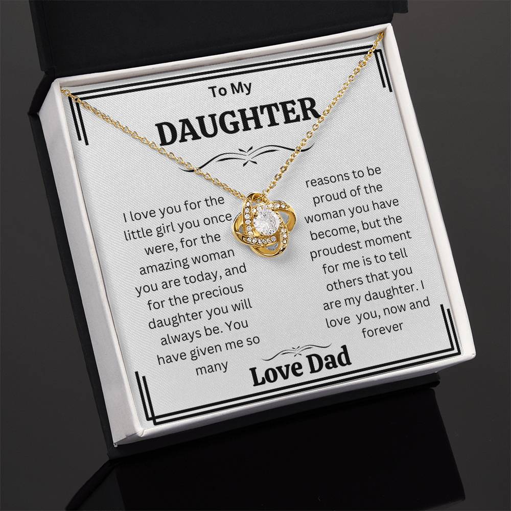 Daughter  gift Necklaces from dad,  Heartfelt Gifts  from dad Birthday christmas gift for daughter