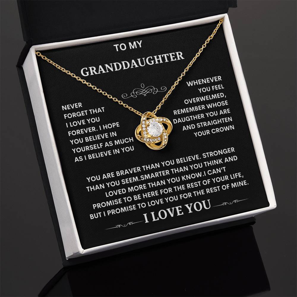 Granddaughter Necklace, Special Gift for Granddaughter. Heartfelt Granddaughter Present. Cherished Granddaughter Keepsake